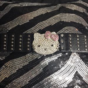 Stretchy hello kitty waistline belt